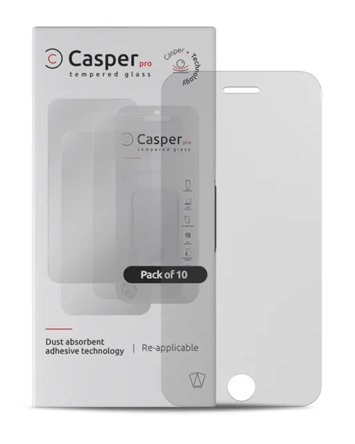 Ochranné sklo Casper Pro pro iPhone 6 / 6S / 7 / 8 / SE (2020) / SE (2022) (balení 10 ks) (matný)