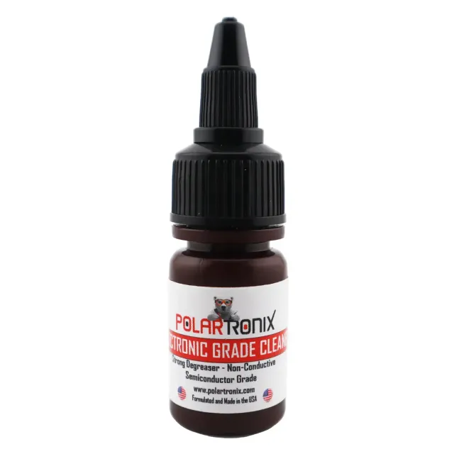 Electronic Grade Cleaner / tavidlo & tepelný pasta Remover pro Circuit Boards / CPUs / GPUs (15ml) (PolarTronix)