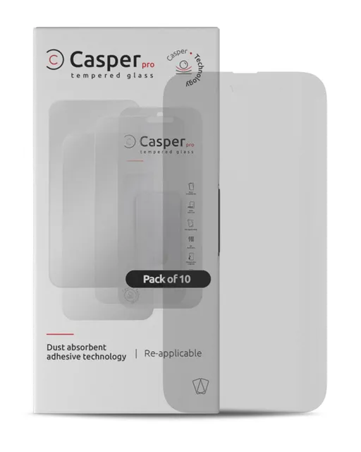 Ochranné sklo Casper Pro pro iPhone 15 Pro Max (balení 10 ks) (matný)