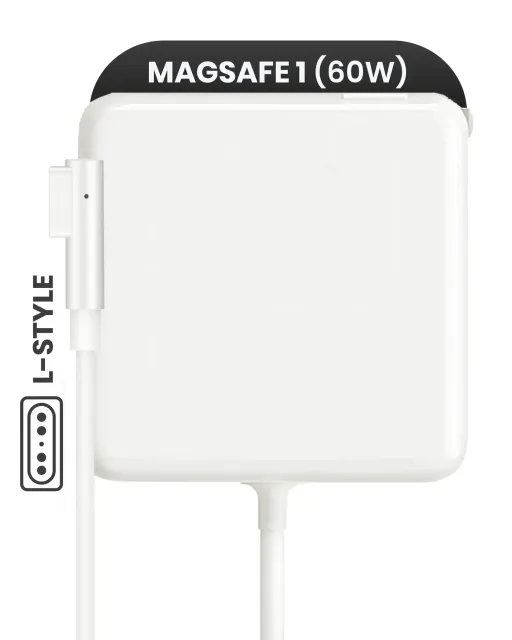 Apple 60W MagSafe 1 síťový adaptér (tvar L) (A1344) (US verze) (originál, stav A/B, hromadné balení)
