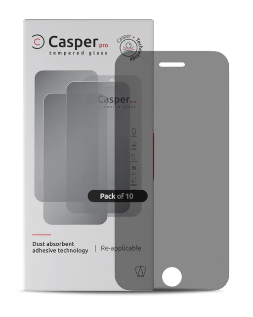 Ochranné sklo Casper Pro pro iPhone 6 Plus / 6S Plus (balení 10 ks) (privátní)