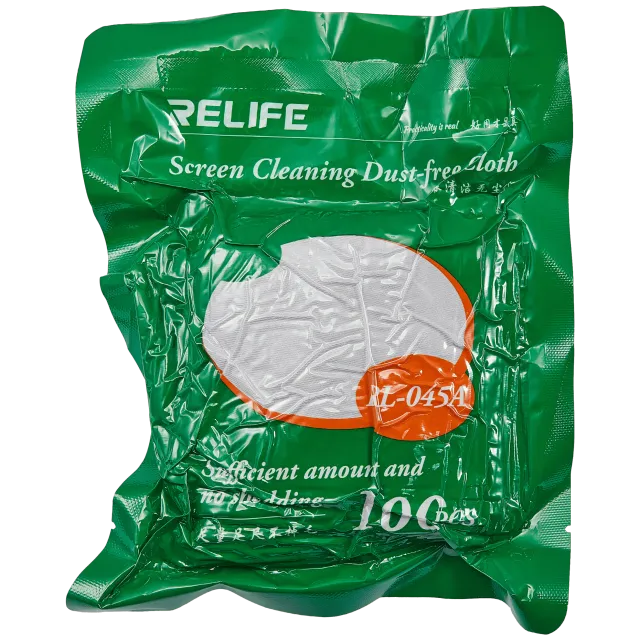 RL-045A displej čisticí Dust-free utěrka (balení 100 ks) (Relife)