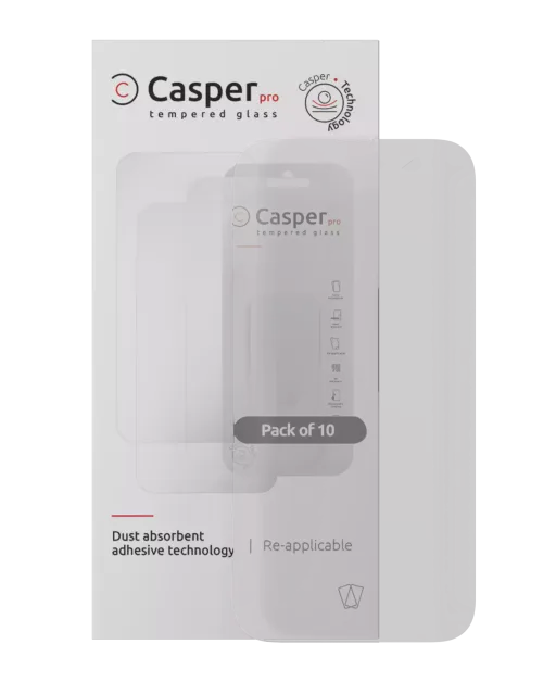 Ochranné sklo Casper Pro pro iPhone 16 Pro Max / 17 Pro Max (balení 10 ks) (matný)