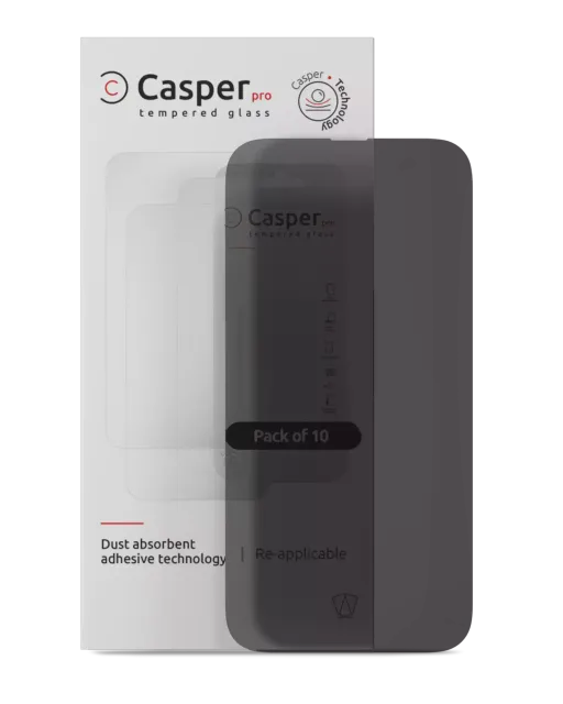 Ochranné sklo Casper Pro pro iPhone 16 Pro Max / 17 Pro Max (balení 10 ks) (privátní)