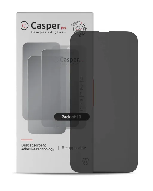 Ochranné sklo Casper Pro pro iPhone 15 Pro Max (balení 10 ks) (privátní)