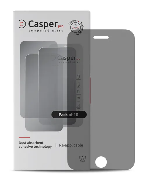 Ochranné sklo Casper Pro pro iPhone 7 Plus / 8 Plus (balení 10 ks) (privátní)