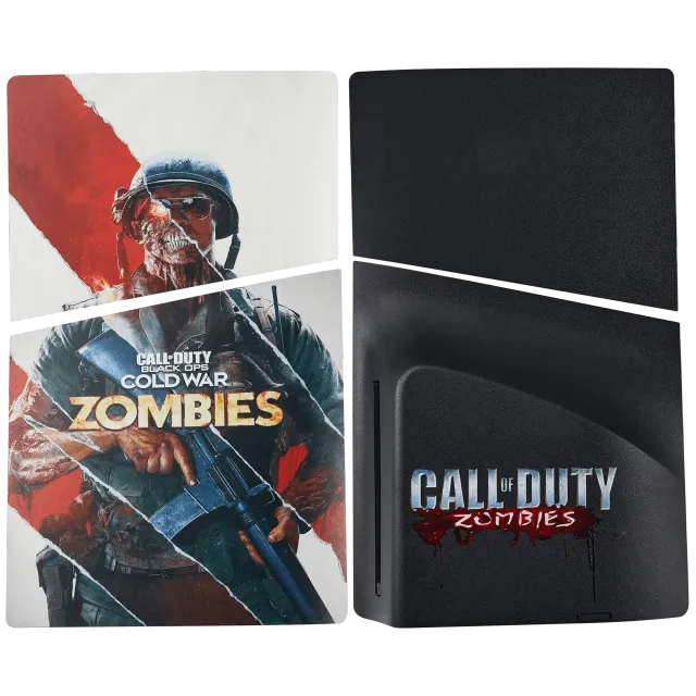 Kryty konzole (Top & Bottom) pro Sony PlayStation 5 Slim Disc Edition (Call of Duty: Black OPS Cold War Zombies)