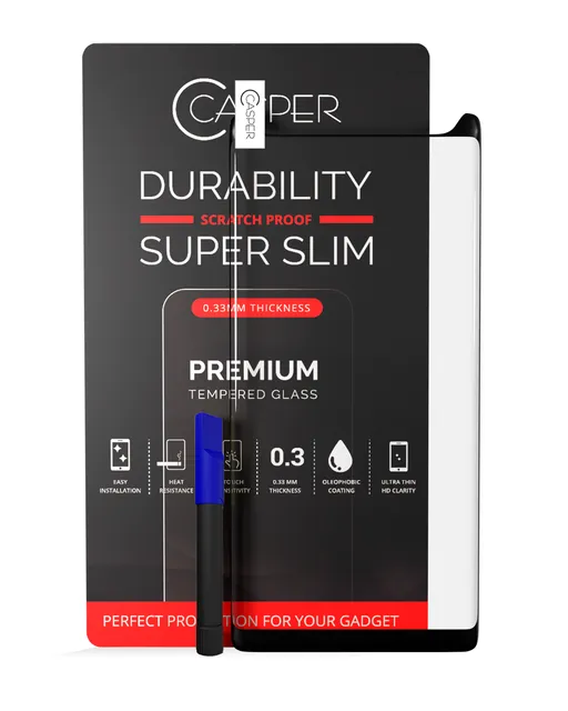 Casper UV tvrzený sklo s lepidlo pro Samsung Galaxy Note 9 (nekoliduje s krytem) (v krabičce)