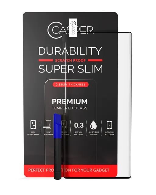Casper UV tvrzený sklo s lepidlo pro Samsung Galaxy S10 Plus (nekoliduje s krytem) (v krabičce)