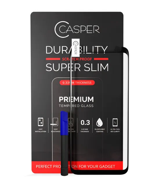 Casper UV tvrzený sklo s lepidlo pro Samsung Galaxy S8 (nekoliduje s krytem) (v krabičce)