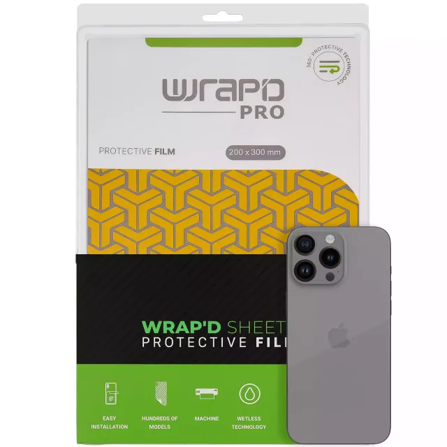 Wrapd - tablet displej ochrana fólie 11" (balení 10 ks) (Clear Pro)