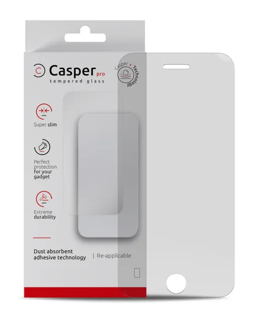 Ochranné sklo Casper Pro pro iPhone 5 / 5S / 5C / SE (2016) (v krabičce) (průhledné)