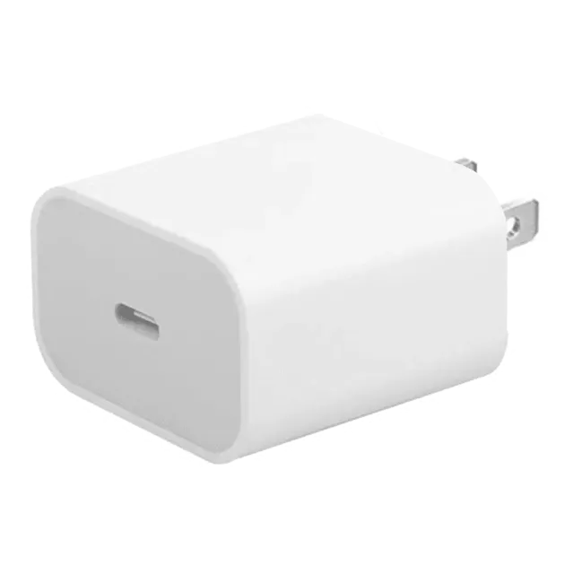 20W USB-C napájecí síťový adaptér pro iPhone / iPad / Watch / iPod (originál, stav A) (hromadné balení) (balení 50 ks) (North American Version)