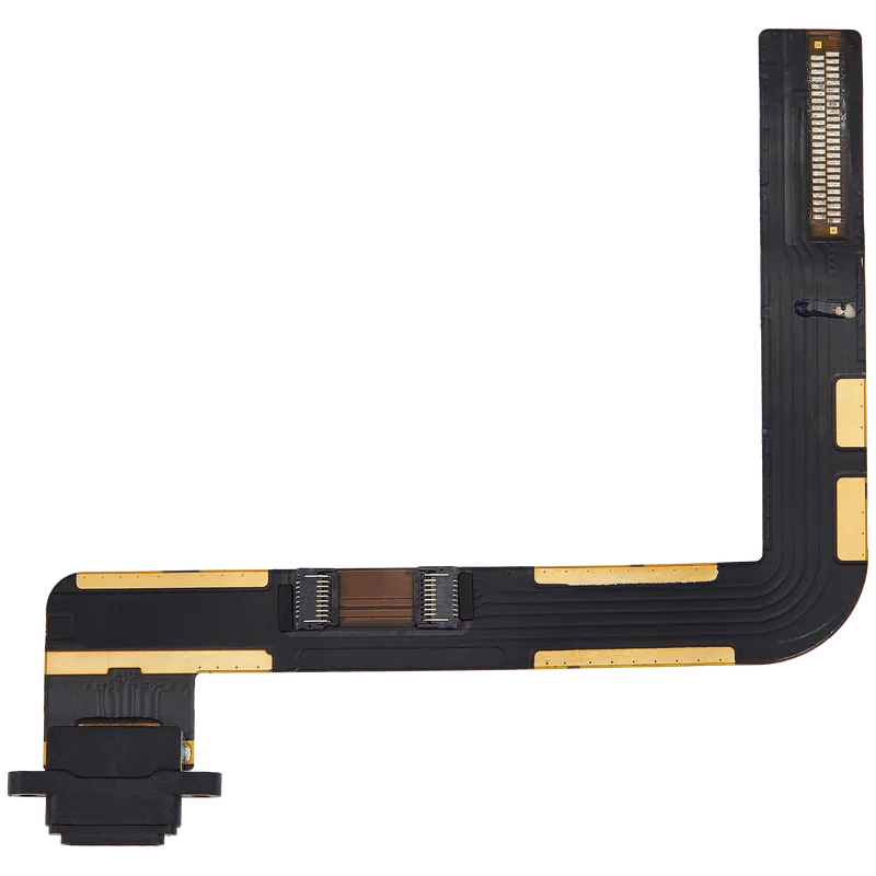Flex kabel nabíjecího konektoru pro iPad 7 (2019) / iPad 8 (2020) / iPad 9 (2021) (originál z vyřazeného zařízení, stav A) (černá)