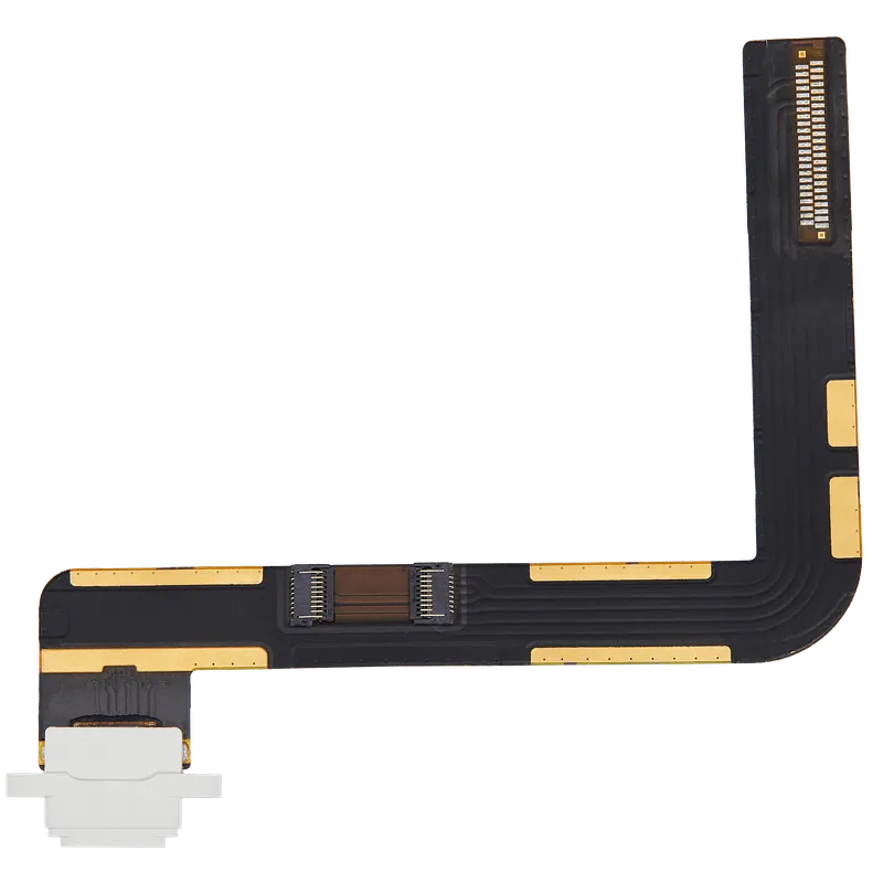 Flex kabel nabíjecího konektoru pro iPad 7 (2019) / iPad 8 (2020) / iPad 9 (2021) (originál z vyřazeného zařízení, stav A) (bílá)