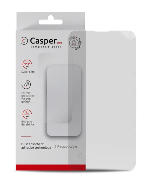Ochranné sklo Casper Pro pro iPhone 15 Plus / 16 Plus (v krabičce) (průhledné)