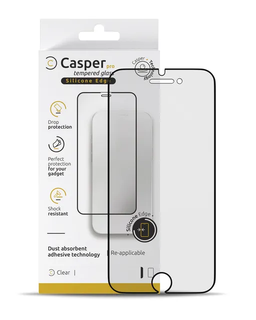 Ochranné sklo Casper Pro (silikonové) pro iPhone 6 Plus / 6S Plus / 7 Plus / 8 Plus (v krabičce) (průhledné)