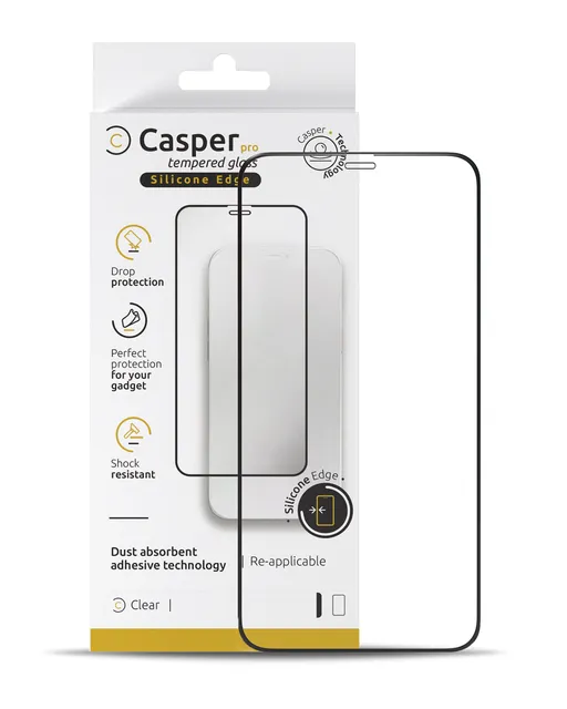 Ochranné sklo Casper Pro (silikonové) pro iPhone XS Max / 11 Pro Max (v krabičce) (průhledné)