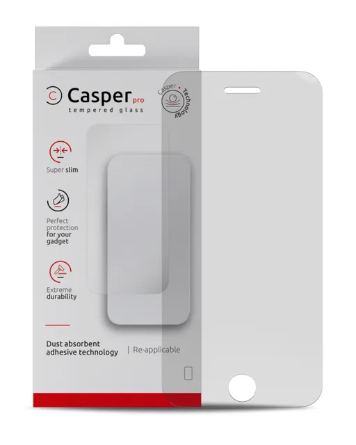 Ochranné sklo Casper Pro pro iPhone 6 / 6S / 7 / 8 / SE (2020) / SE (2022) (v krabičce) (průhledné)