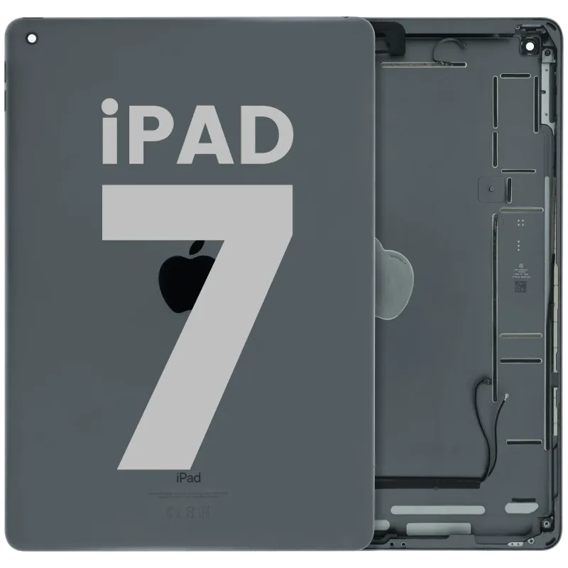 Zadní kryt (housing) pro iPad 7 (2019) (originál z vyřazeného zařízení, stav B) (vesmírně šedá)