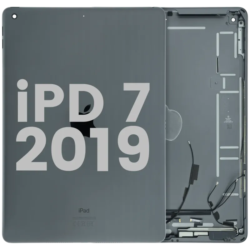 Zadní kryt (housing) pro iPad 7 (2019) (originál z vyřazeného zařízení, stav A) (vesmírně šedá)