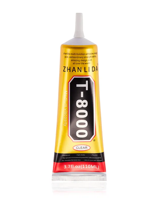 Multi-Purpose lepidlo lepení T8000 (110ml / Clear) (Zhanlida)