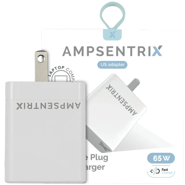AmpSentrix 65W USB-C GaN síťový adaptér (110V / US Plug)