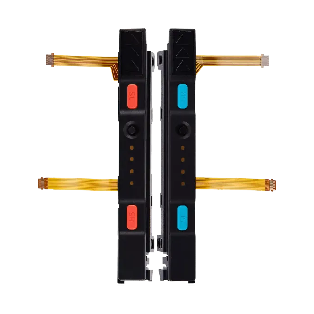 Plastový Rail (Right+Left) s flex kabelem pro Nintendo Switch (červená / modrá)