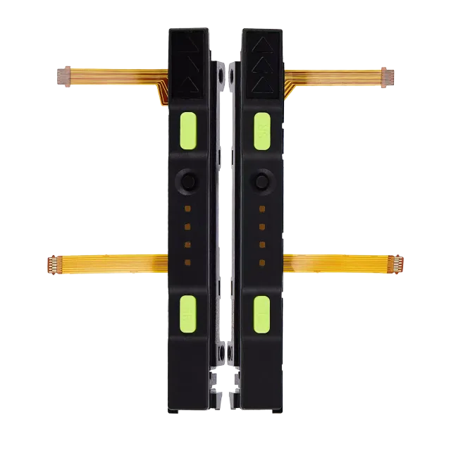 Plastový Rail (Right+Left) s flex kabelem pro Nintendo Switch (žlutá)