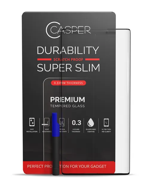 Casper UV tvrzený sklo s lepidlo pro Samsung Galaxy S21 Ultra (nekoliduje s krytem) (v krabičce)