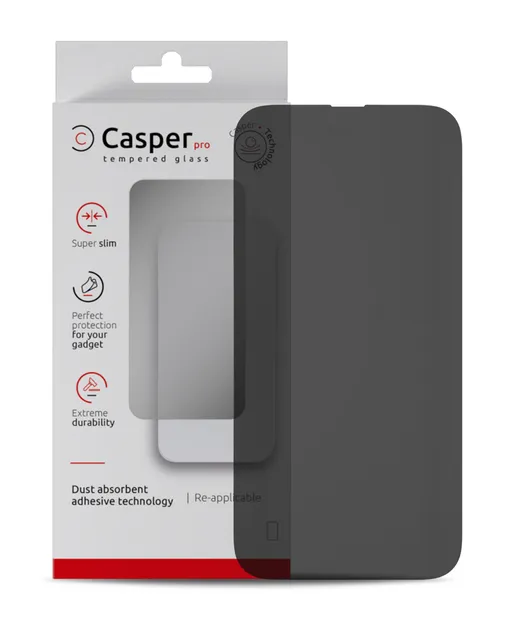 Ochranné sklo Casper Pro pro iPhone 15 Pro Max (v krabičce) (privátní)