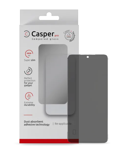 Ochranné sklo Casper Pro pro Samsung Galaxy S24 / S25 (v krabičce) (privátní)