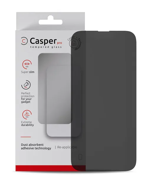 Ochranné sklo Casper Pro pro iPhone 15 Pro (v krabičce) (privátní)