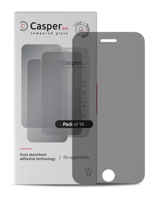 Ochranné sklo Casper Pro pro iPhone 6 / 6S / 7 / 8 / SE (2020) / SE (2022) (v krabičce) (privátní)