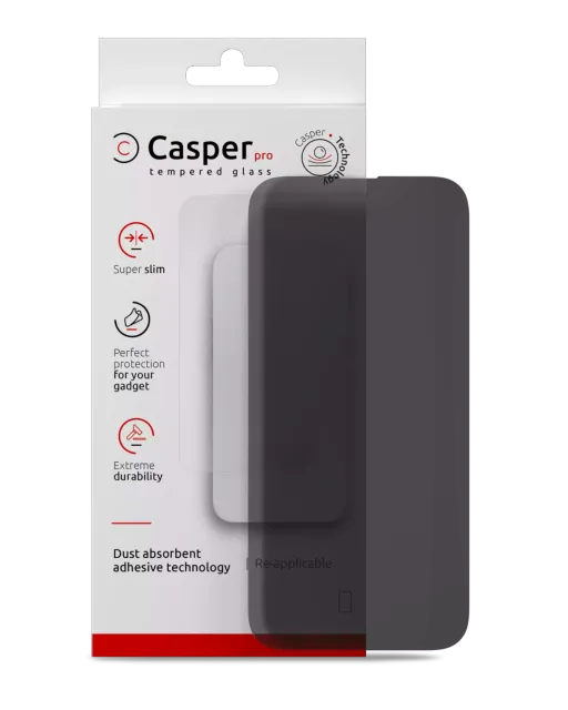 Ochranné sklo Casper Pro pro iPhone 16 Pro / 17 / 17 Pro (v krabičce) (privátní)