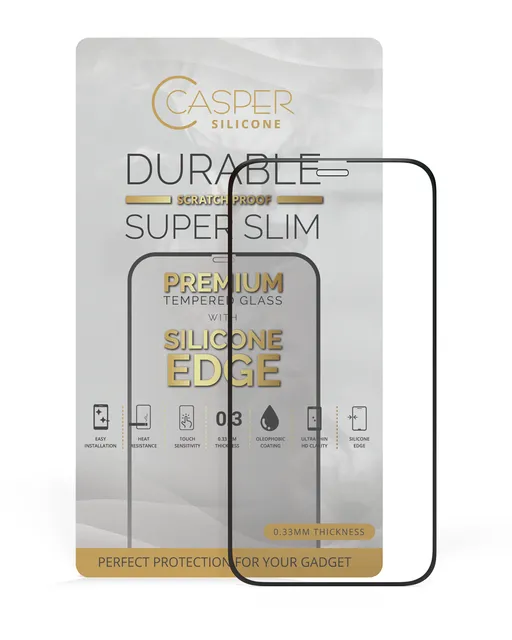 Ochranné sklo Casper (silikonové) pro iPhone 12 mini (v krabičce) (průhledné)