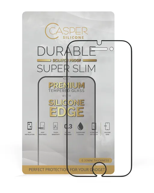 Ochranné sklo Casper (silikonové) pro iPhone 6 / 6S / 7 / 8 (v krabičce) (průhledné)