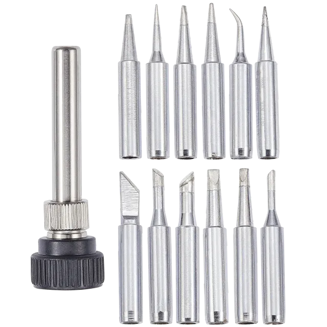 900M náhradní pájecí Iron hroty pro Hakko / Yihua / Atten / Quick / Ryobi a More Soldering Stations/Guns (sada 12 ks)