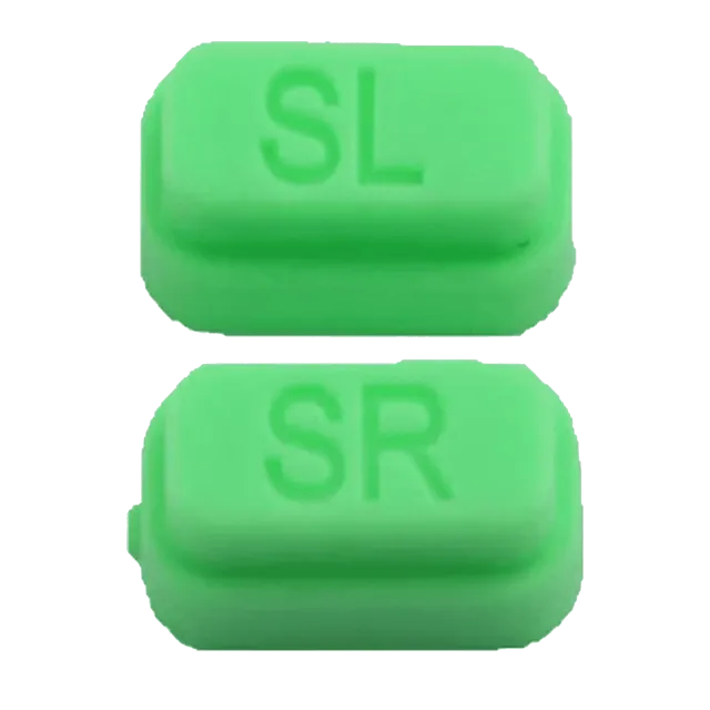 SR a SL přepínač tlačítko pro Nintendo Switch Joy Con ovladač (sada 2 ks) (zelená)