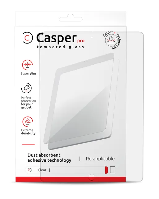 Ochranné sklo Casper Pro pro iPad Pro 12.9 1. gen. (2015) / iPad 12.9 2. gen. (2017) (v krabičce) (průhledné)