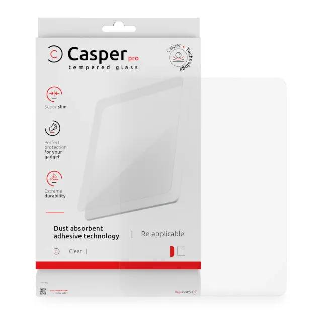 Ochranné sklo Casper Pro pro iPad Pro 11 "5. gen. (2024) (v krabičce) (průhledné)