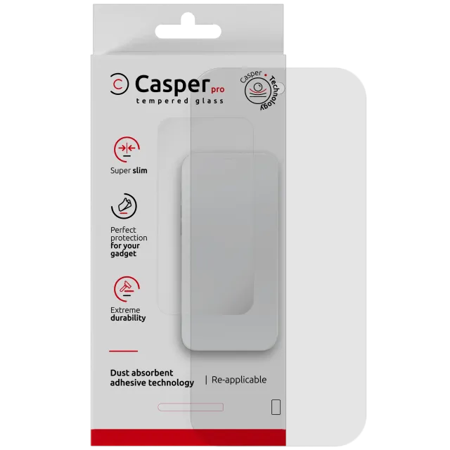 Ochranné sklo Casper Pro pro Google Pixel 10a (v krabičce) (průhledné)