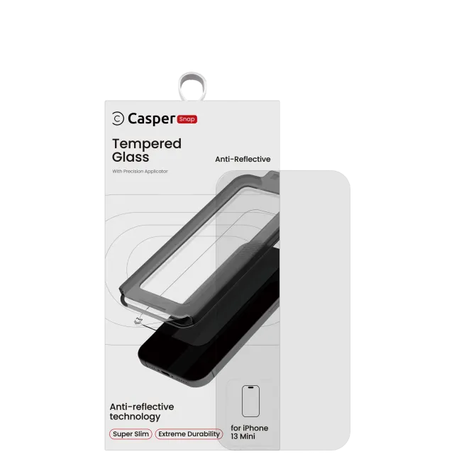 Ochranné sklo Casper Snap pro iPhone 13 mini (v krabičce) (antireflexní)