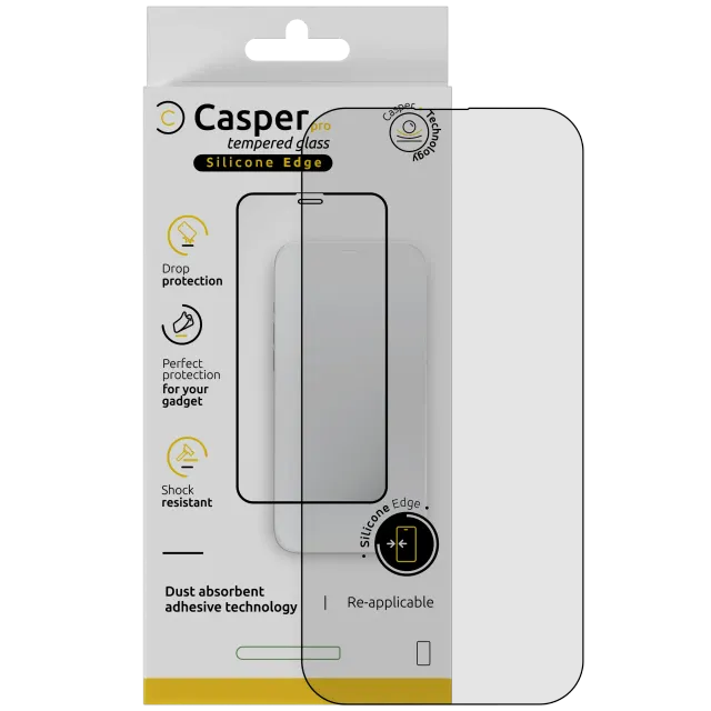 Ochranné sklo Casper Pro (silikonové) pro iPhone Air (v krabičce) (průhledné)