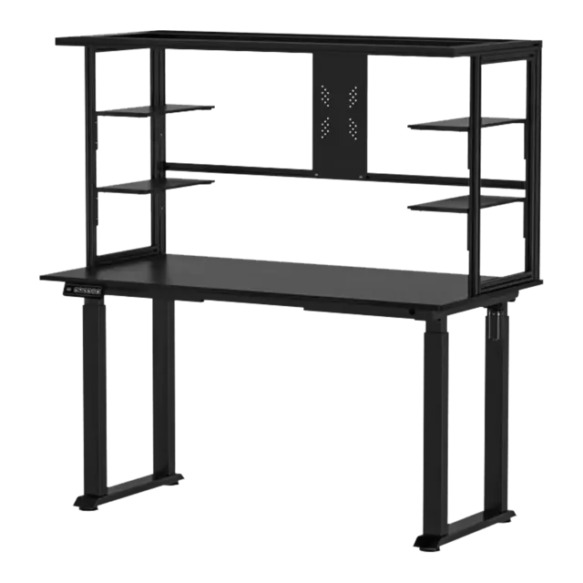TBK-801 Electric Height Adjustable opravný Workbench s overhead lighting, shelves, monitor držák a heavy-duty (68lb) (110V - 220V US Plug)
