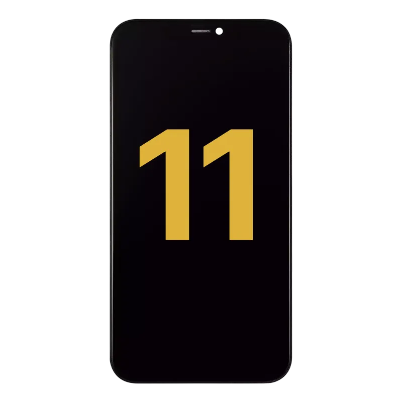 LCD displej s ocelovou deskou (předinstalováno) pro iPhone 11 (repasovaný)