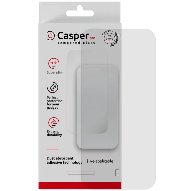 Ochranné sklo Casper Pro pro Google Pixel 10 / 10 Pro / 11 / 11 Pro (v krabičce) (průhledné)
