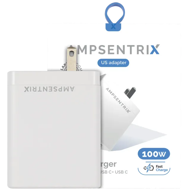 AmpSentrix 100W 4-Port (USB-C + USB-A)