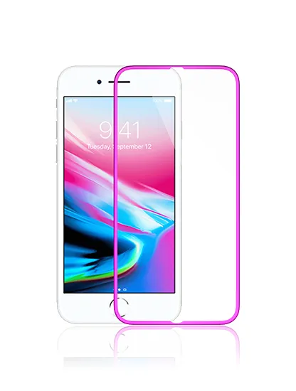 Ochranné tvrzené sklo pro iPhone 6 / 6S / 7 / 8 (Metal Pink)