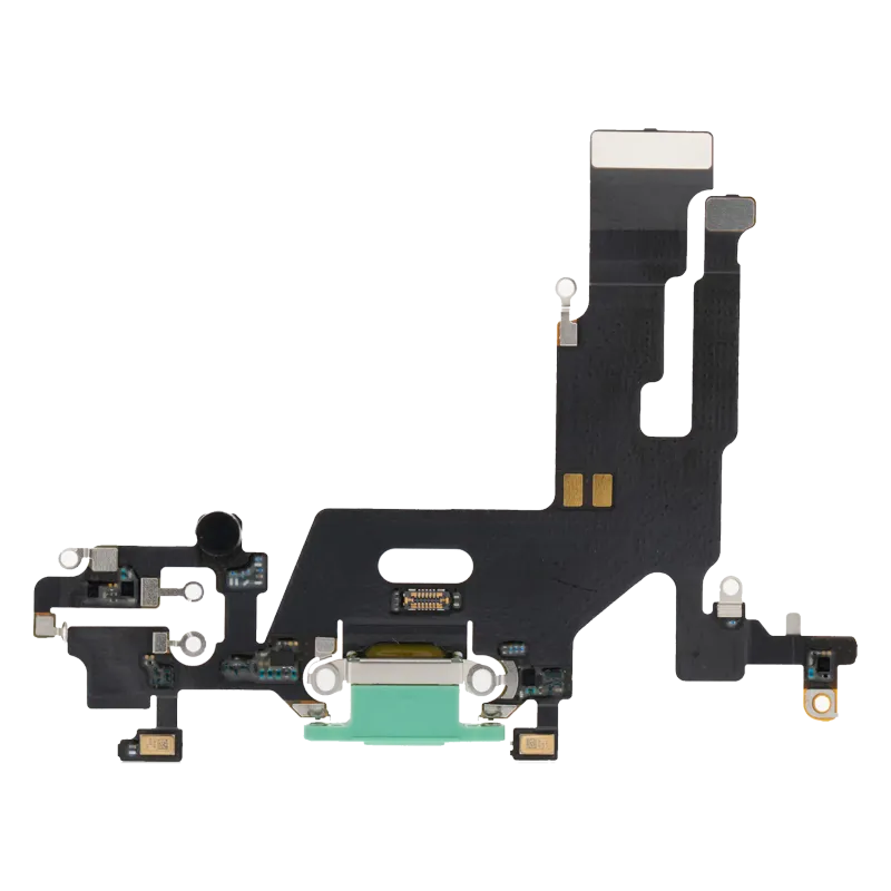 Flex kabel nabíjecího konektoru pro iPhone 11 (Aftermarket Plus) (zelená)